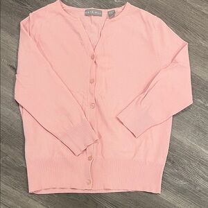 Kate Hill Light Pink Cardigan Sweater